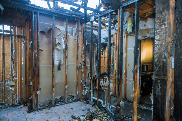 Professional Fire Damage Removal technician working in Lithonia, GA